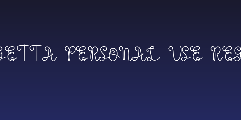 Evangetta Personal Use Regular Social Header