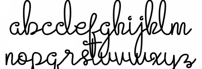 Evangetta Personal Use Regular Font LOWERCASE