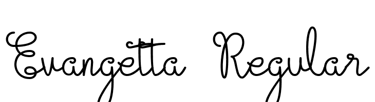 Evangetta Regular  免费字体下载