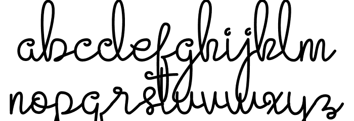 Evangetta-Regular Font LOWERCASE