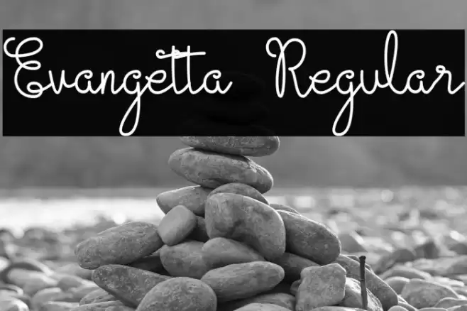 Evangetta Regular Font examples