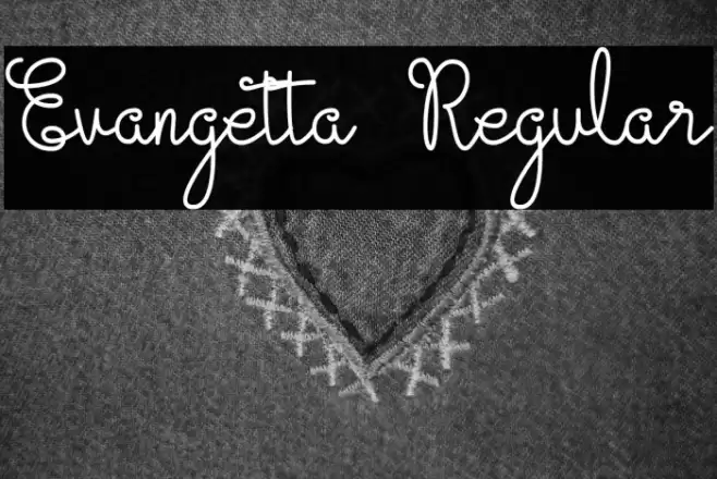 Evangetta Regular Font examples