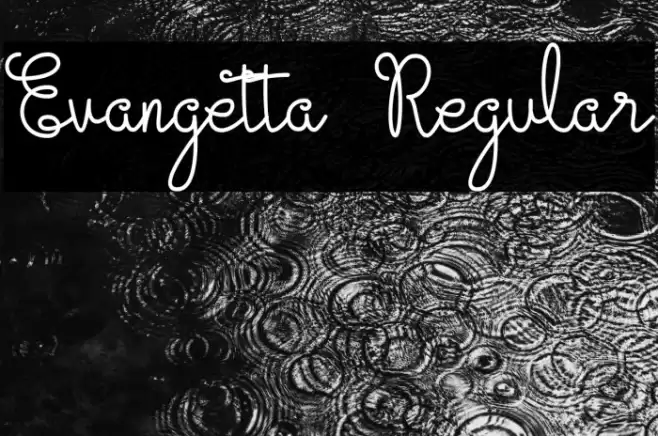 Evangetta Regular Font examples