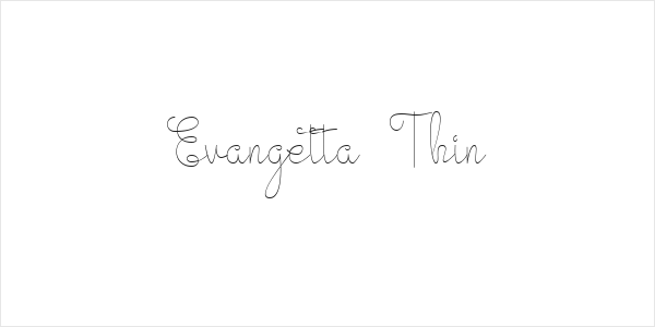 Evangetta Thin Logo