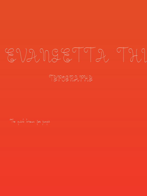 Evangetta Thin Poster