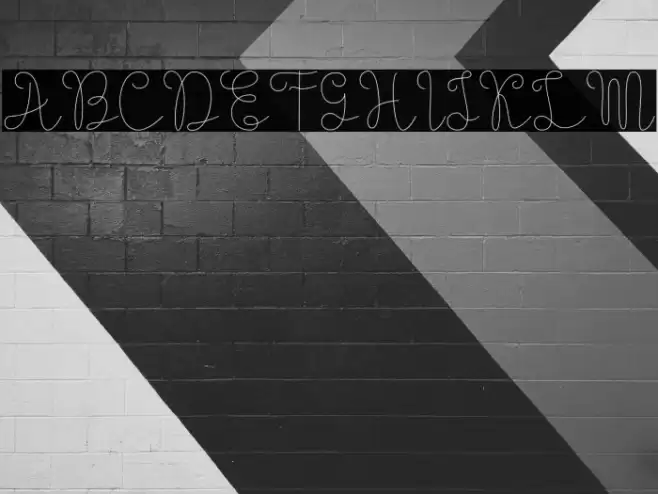 Evangetta-Thin Font examples