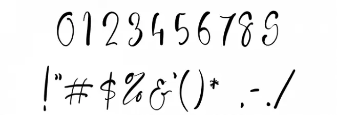 Evanston Font OTHER CHARS