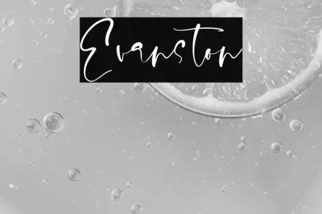 Evanston Font examples