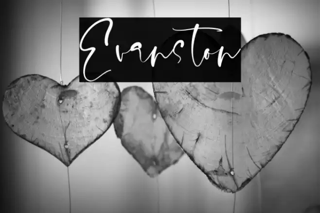 Evanston Font examples