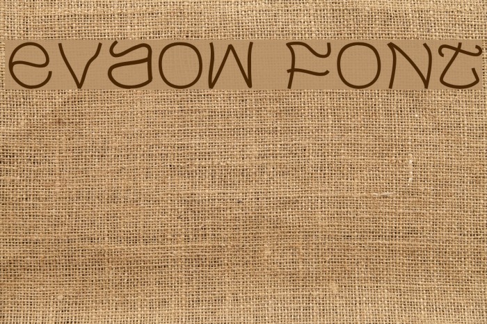 Evaow Font examples