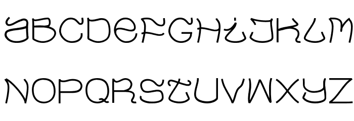 Evaow Font LOWERCASE