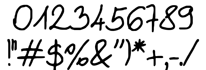 Evasdigiscript Font OTHER CHARS