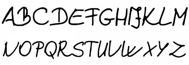 Evasdigiscript フォント 大文字
