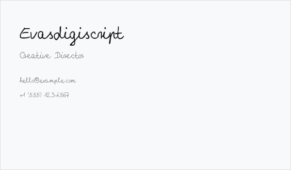 Evasdigiscript Business Card