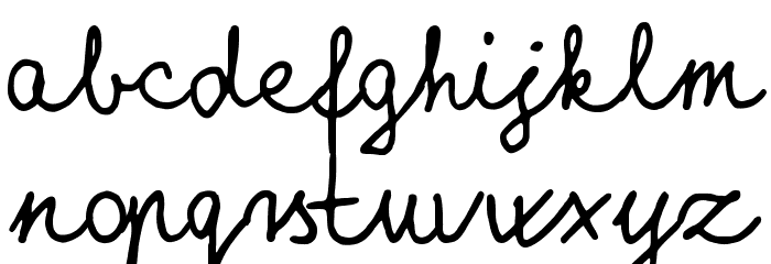 Evasdigiscript Font LOWERCASE