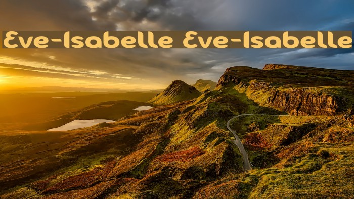 Eve-Isabelle Eve-Isabelle Font examples