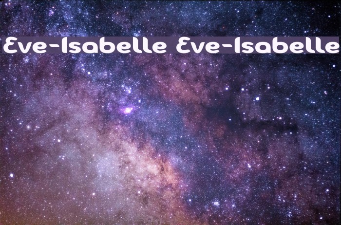 Eve-Isabelle Eve-Isabelle Font examples