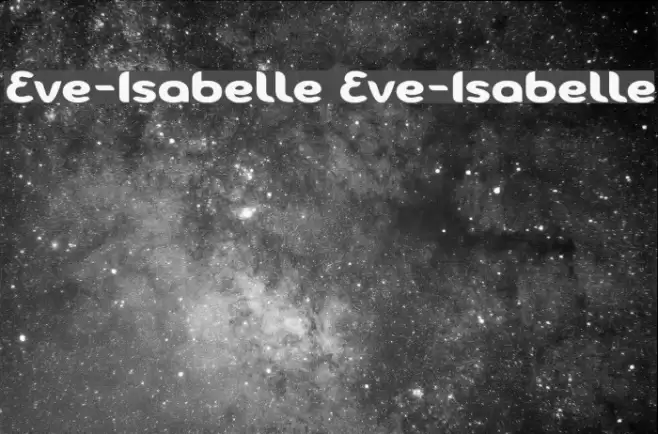 Eve-Isabelle Eve-Isabelle Font examples