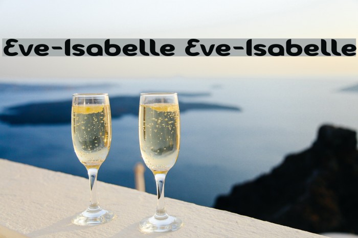 Eve-Isabelle Eve-Isabelle Font examples