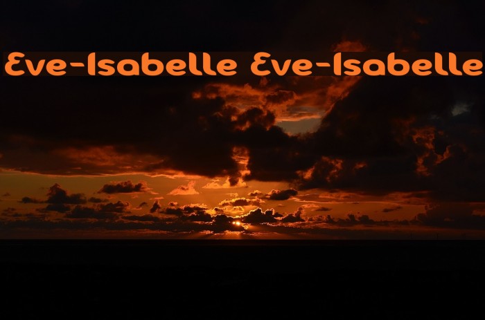 Eve-Isabelle Eve-Isabelle Font examples