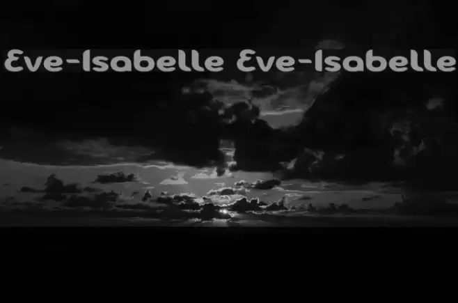 Eve-Isabelle Eve-Isabelle Font examples