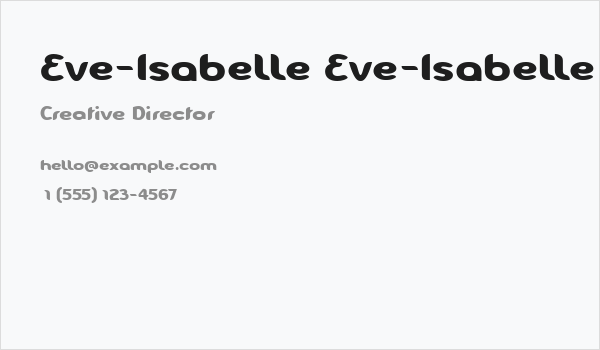 Eve-Isabelle Eve-Isabelle Business Card