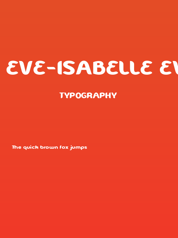 Eve-Isabelle Eve-Isabelle Poster