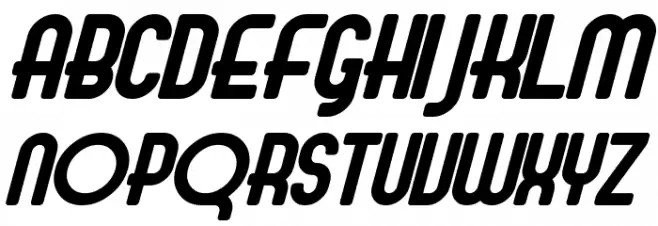 Evelyn Bold Italic Polices MAJUSCULES