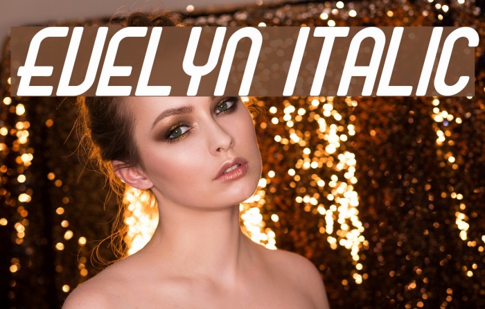 Evelyn Italic Font examples
