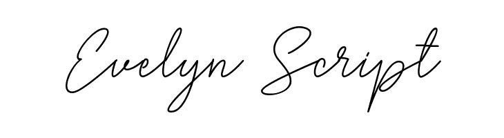 Evelyn Script خط