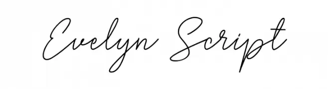 Evelyn Script Font