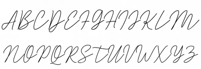 Evelyn Script Font OTHER CHARS