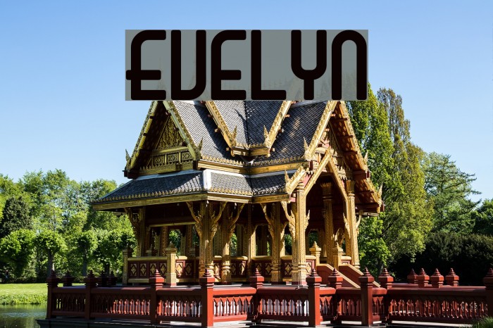 Evelyn 字体 examples