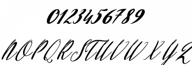Evelyne Script Font OTHER CHARS