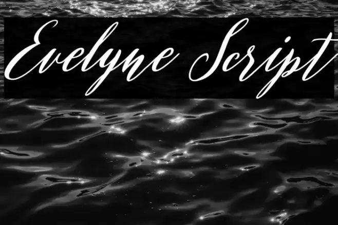 Evelyne Script Font examples