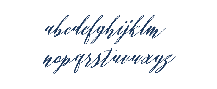 Evelyne Script Lowercase