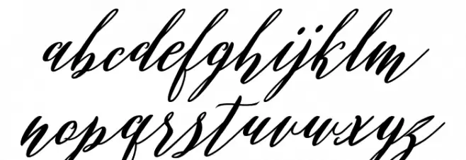 Evelyne Script Шрифта строчной