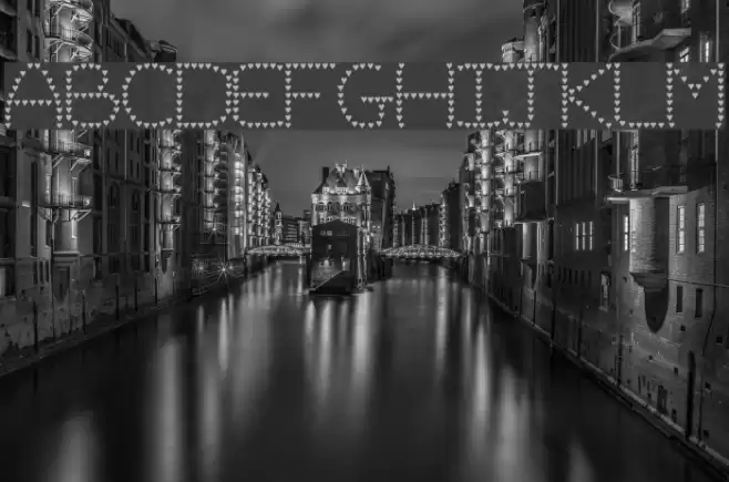 Evelyn's Heart Font examples