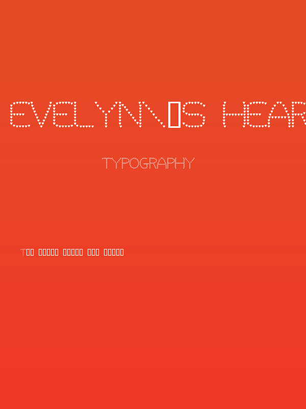 Evelyn's Heart Poster