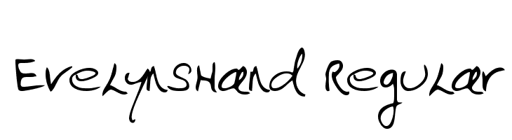 EvelynsHand Regular Font