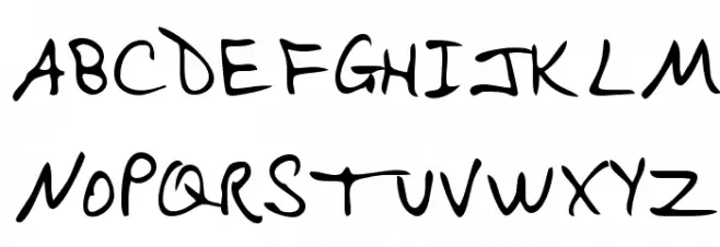 EvelynsHand Regular Шрифта ВЕРХНИЙ