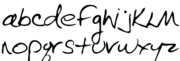 EvelynsHand Regular Fonte MINÚSCULAS