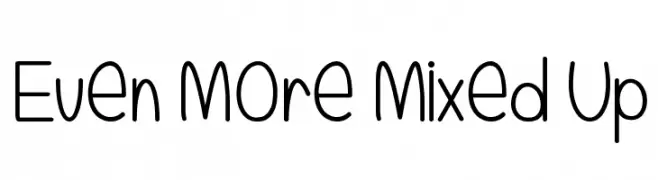Even More Mixed Up  Frei Schriftart Herunterladen
