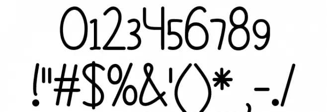 Even More Mixed Up Font OTHER CHARS