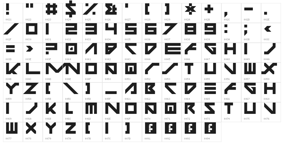 Even Stevens Regular Character Map