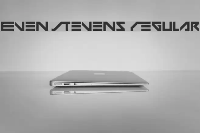 Even Stevens Regular Schriftart examples