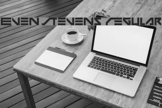 Even Stevens Regular Schriftart examples