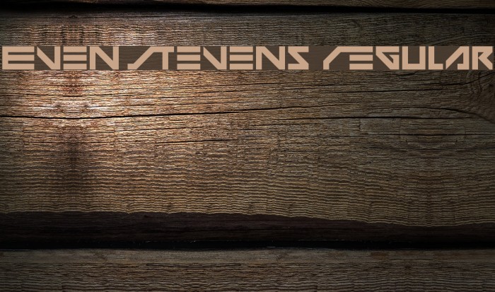 Even Stevens Regular Font examples
