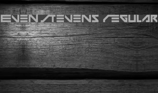 Even Stevens Regular Schriftart examples