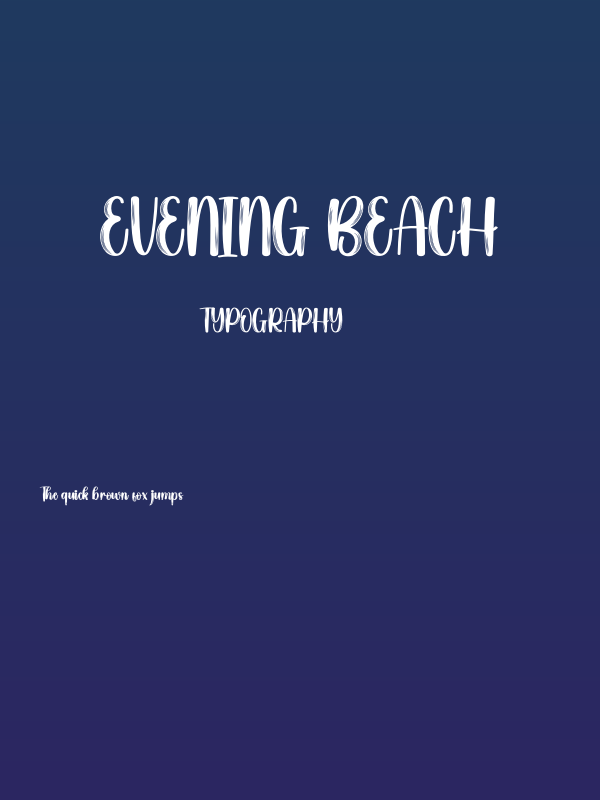 Evening Beach Poster